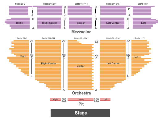 Hollywood Pantages Theatre Back to the Future Seating Chart